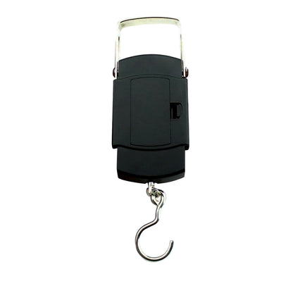 Themisto TH-WS01 Digital Hanging Luggage Scale | 50kg Portable Travel Weighing Scale with LCD Display (Black)