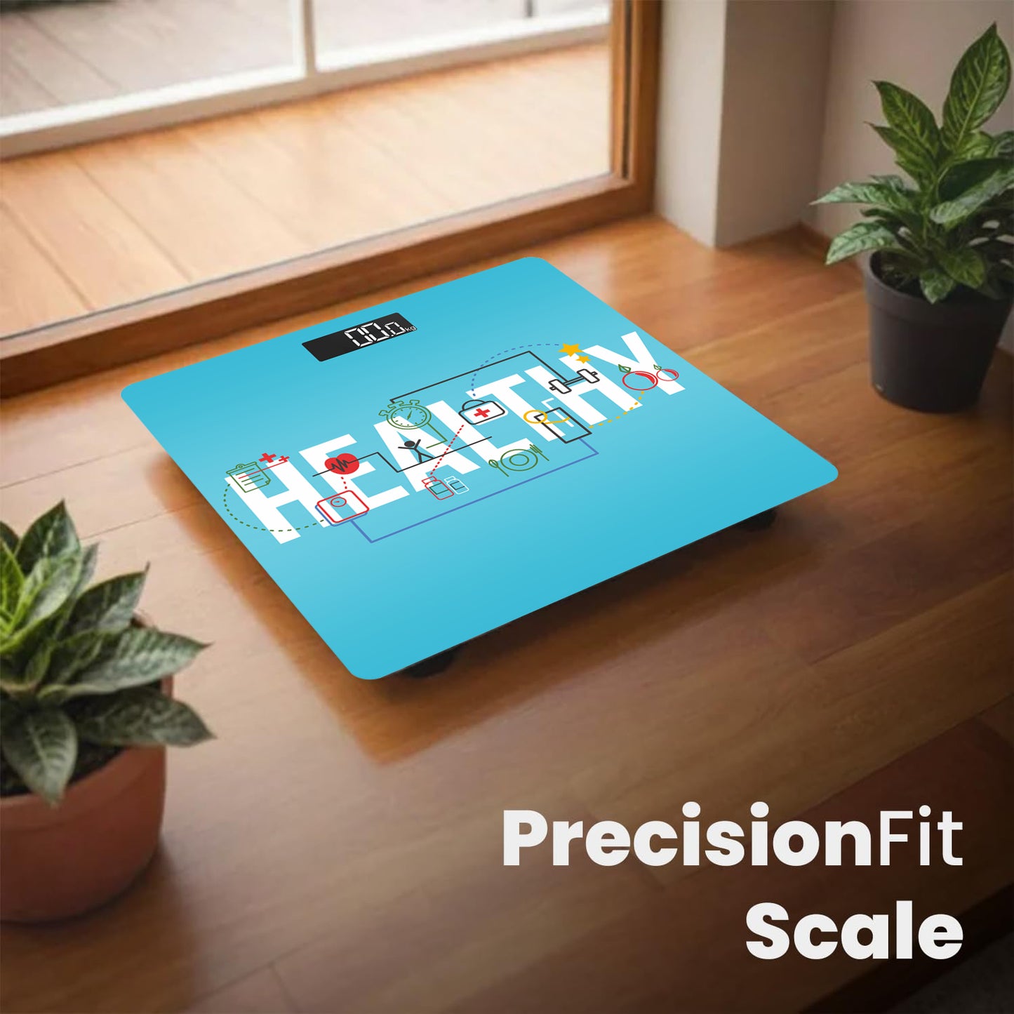 Themisto TH-WS40C Body weight Scale, With High Precision Sensors | Backlit Display