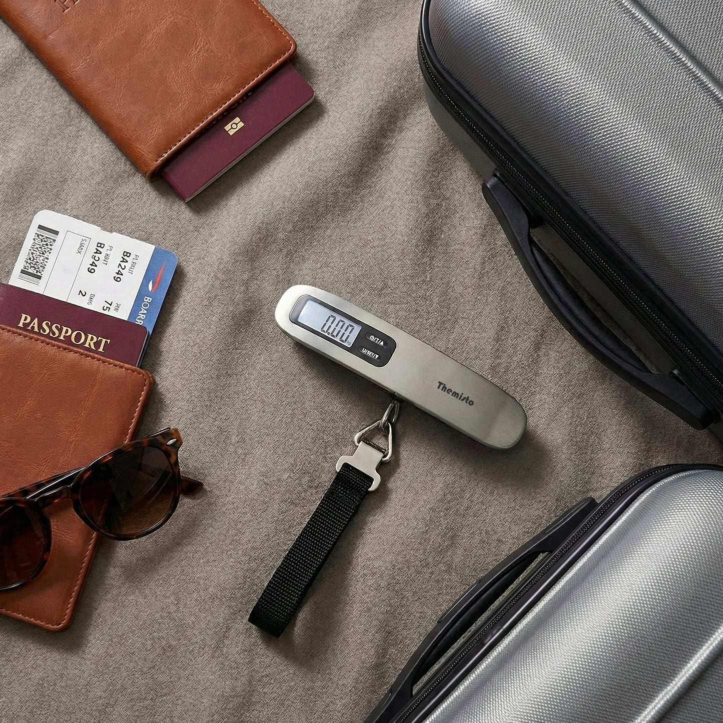 Themisto TH-WS10 Digital Luggage Scale with Target Value Setting (50kg)