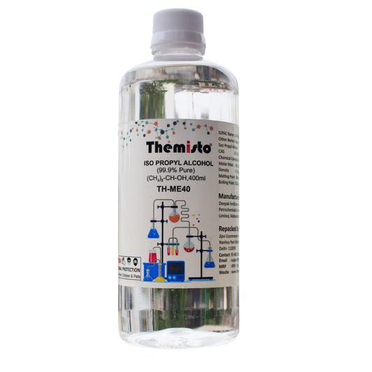 Themisto IPA ISO PROPYL ALCOHOL (99.9% Pure) (CH3)2-CH-OH (400ml)