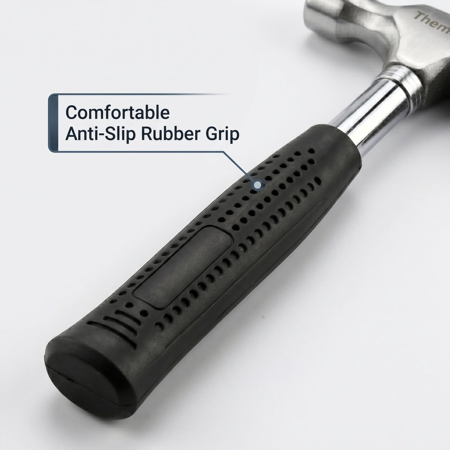 Themisto TH-T32 400g Steel Shaft Claw Hammer With Anti-Slip Handle | Reliable Tool for Woodwork, DIY and Home Maintenance