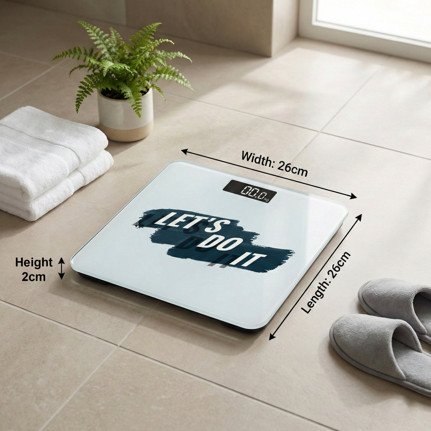 Themisto TH-WS40E Body weight Scale, With High Precision Sensors | Backlit Display