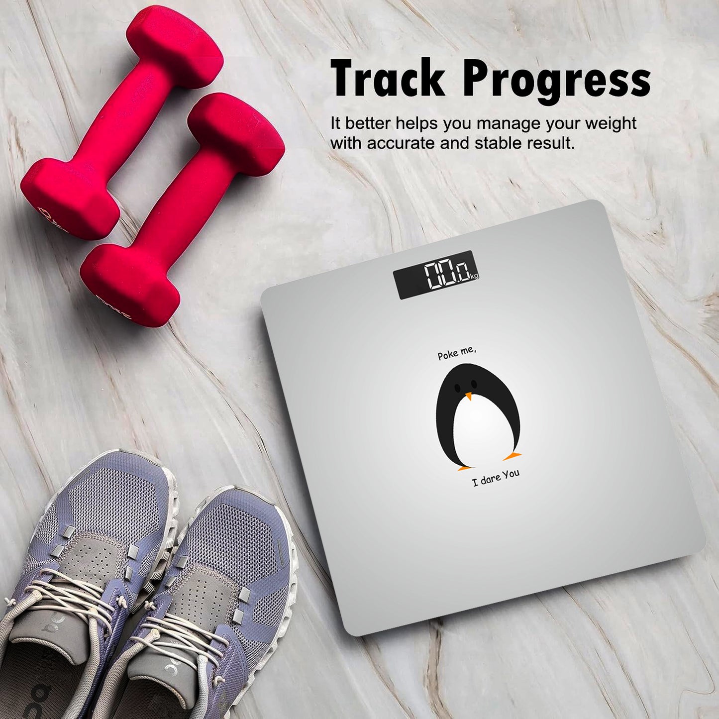 Themisto TH-WS40B Body weight Scale, With High Precision Sensors | Backlit Display