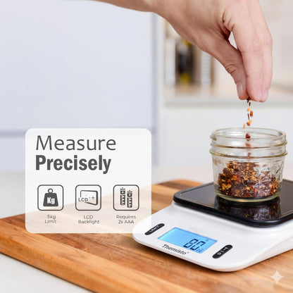 Themisto TH-WS06 Electronic digital Kitchen Weighing Scale | 5 Kg| Back Light LCD| Made In India