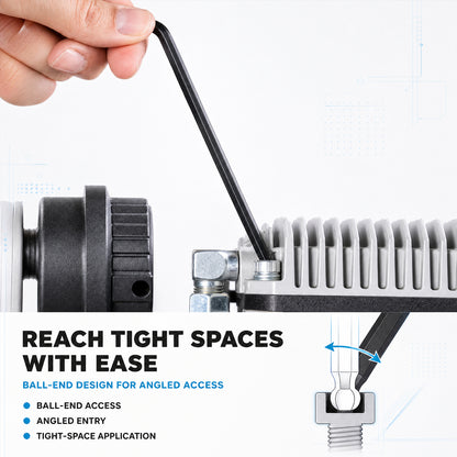THEMISTO TH-T113S 13 Pcs SAE Hex Key Set | Inch Allen Key Set | L-Shaped Hex Wrenches | SAE Size Set with Storage Holder