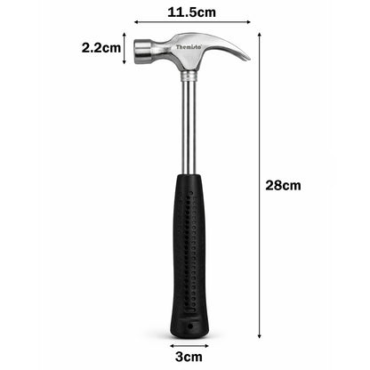 Themisto TH-T32 400g Steel Shaft Claw Hammer With Anti-Slip Handle | Reliable Tool for Woodwork, DIY and Home Maintenance