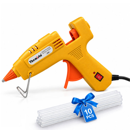 Themisto (TH-GG20) 20 Watt Mini Glue Gun for DIY Art and Crafts 10 Glue Sticks.