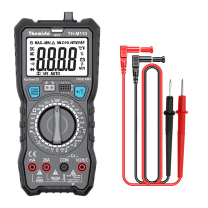 Themisto TH-M110 True RMS Digital Multimeter (Black 6000 Counts)