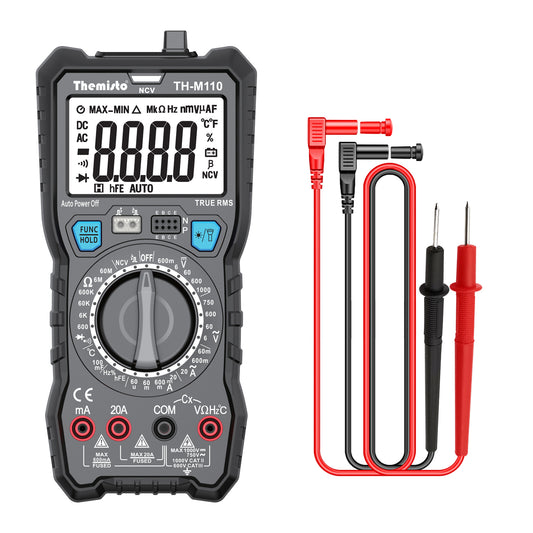 Themisto TH-M110 True RMS Digital Multimeter (Black 6000 Counts)