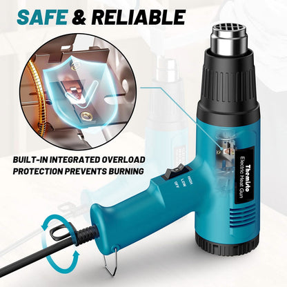 Themisto TH-HG100 Electric Dual Temperature 1800 W Heat Gun