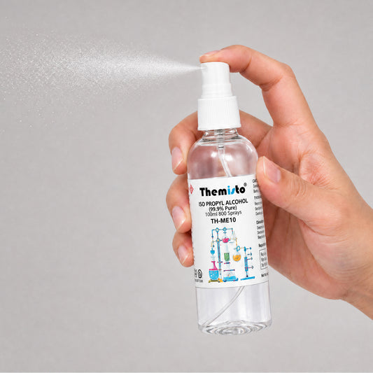 Themisto IPA ISO PROPYL RUBBING ALCOHOL Spray 100 ml (99.9% Pure) (TH-ME10)