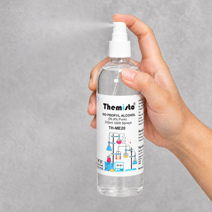 Themisto IPA ISO PROPYL RUBBING ALCOHOL Spray 200ml (99.9% Pure) (TH-ME20)