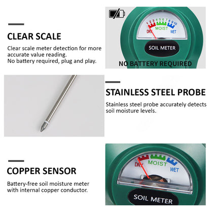 Themisto TH-SM01 Soil Moisture Meter | Accurate Analog Moisture Tester for Indoor & Outdoor Plants | No Battery Needed