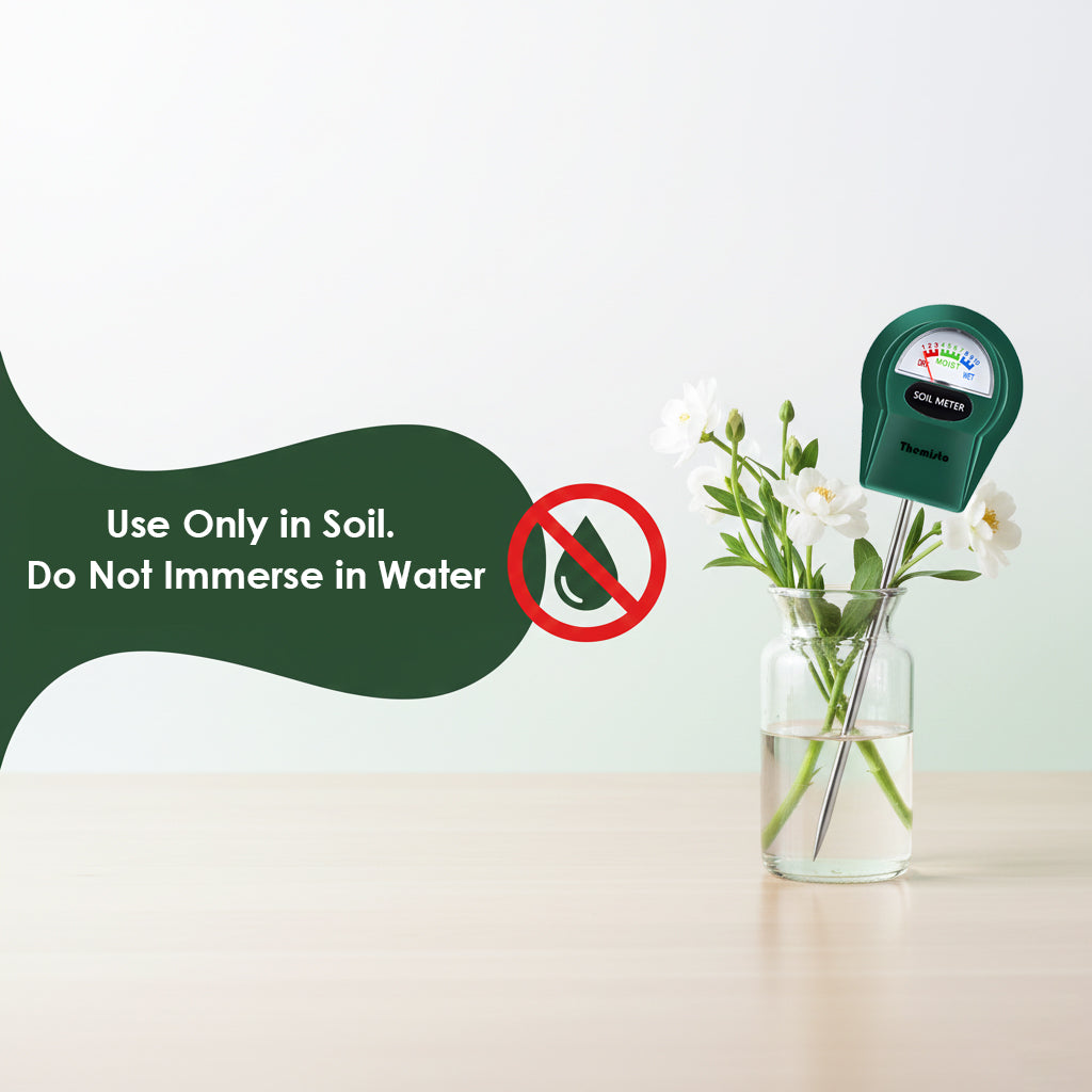 Themisto TH-SM01 Soil Moisture Meter | Accurate Analog Moisture Tester for Indoor & Outdoor Plants | No Battery Needed