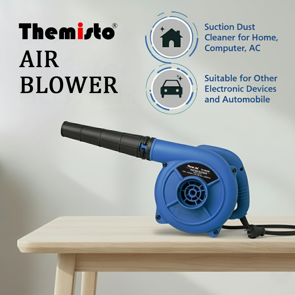Themisto TH-AB100 650 Watt Air Blower Machine | 11000 RPM Heavy Duty Copper Armature Air Blower with Variable Speed| 3 Meter Long Wire