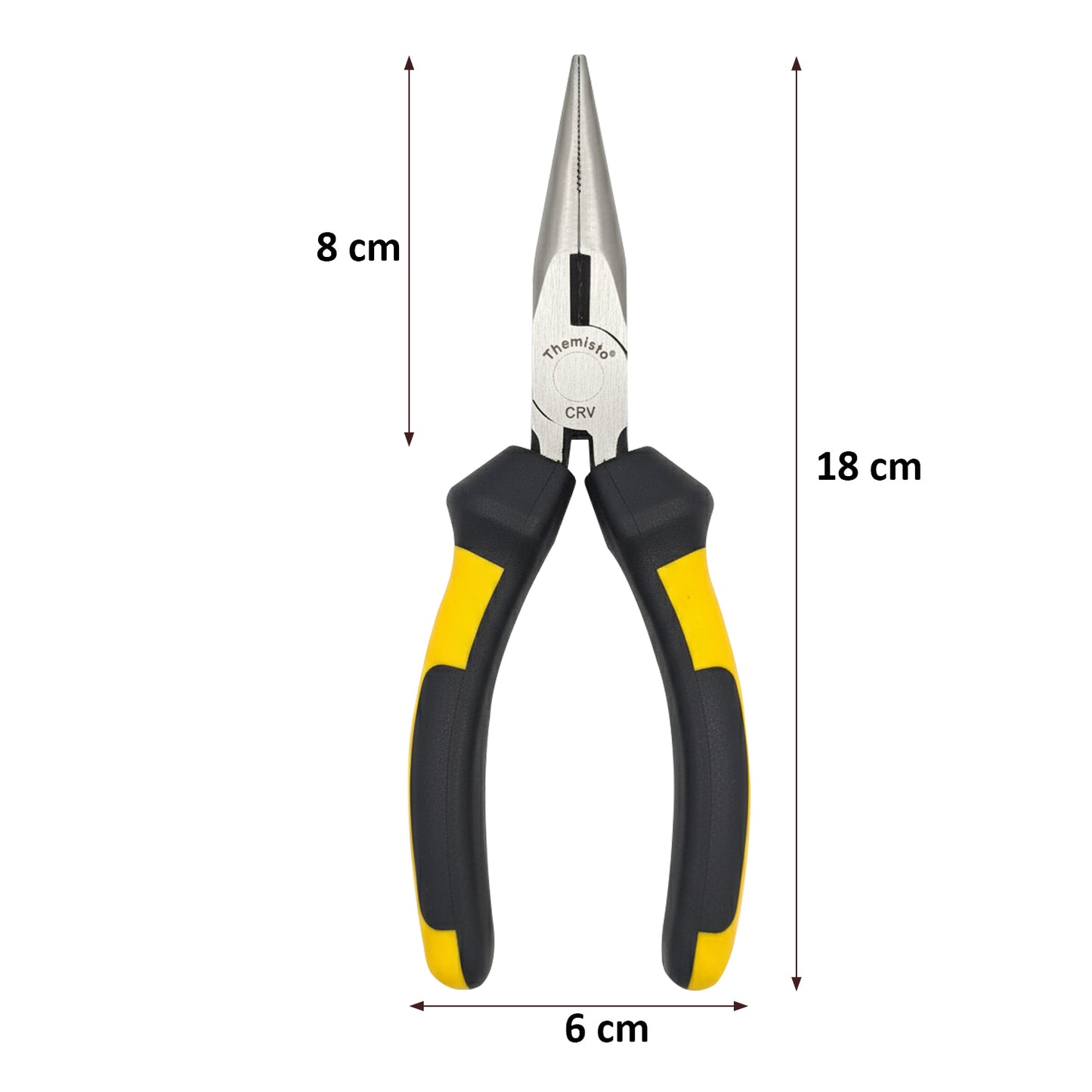 Themisto TH-T28 6 Inch Nose Plier | CR-V Steel