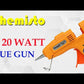 THEMISTO (TH-GG20) 20 Watt Mini for DIY Art and Crafts 10 glue sticks.