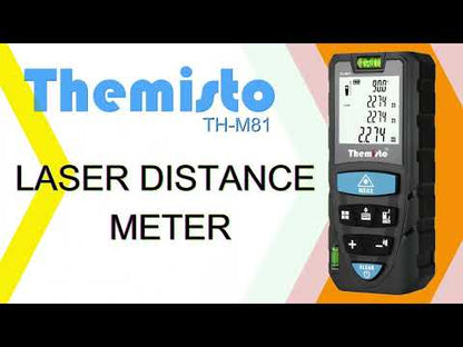 Themisto TH-M81 Laser Distance Meter (50m Range) with Backlit LCD.