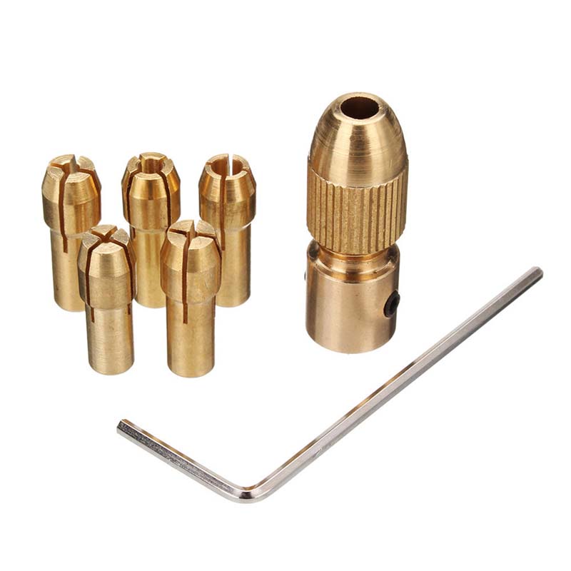 THEMISTO 3.17mm Shank Metal Drill Chuck Collet Bits Rotary with