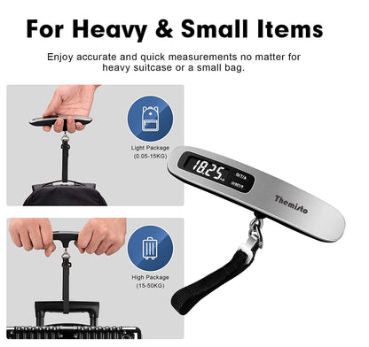 Themisto TH-WS10 Digital Luggage Scale with Target Value Setting (50kg)